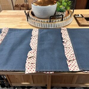 The Pioneer Woman Blue and Red Polka Dot Kitchen Linens